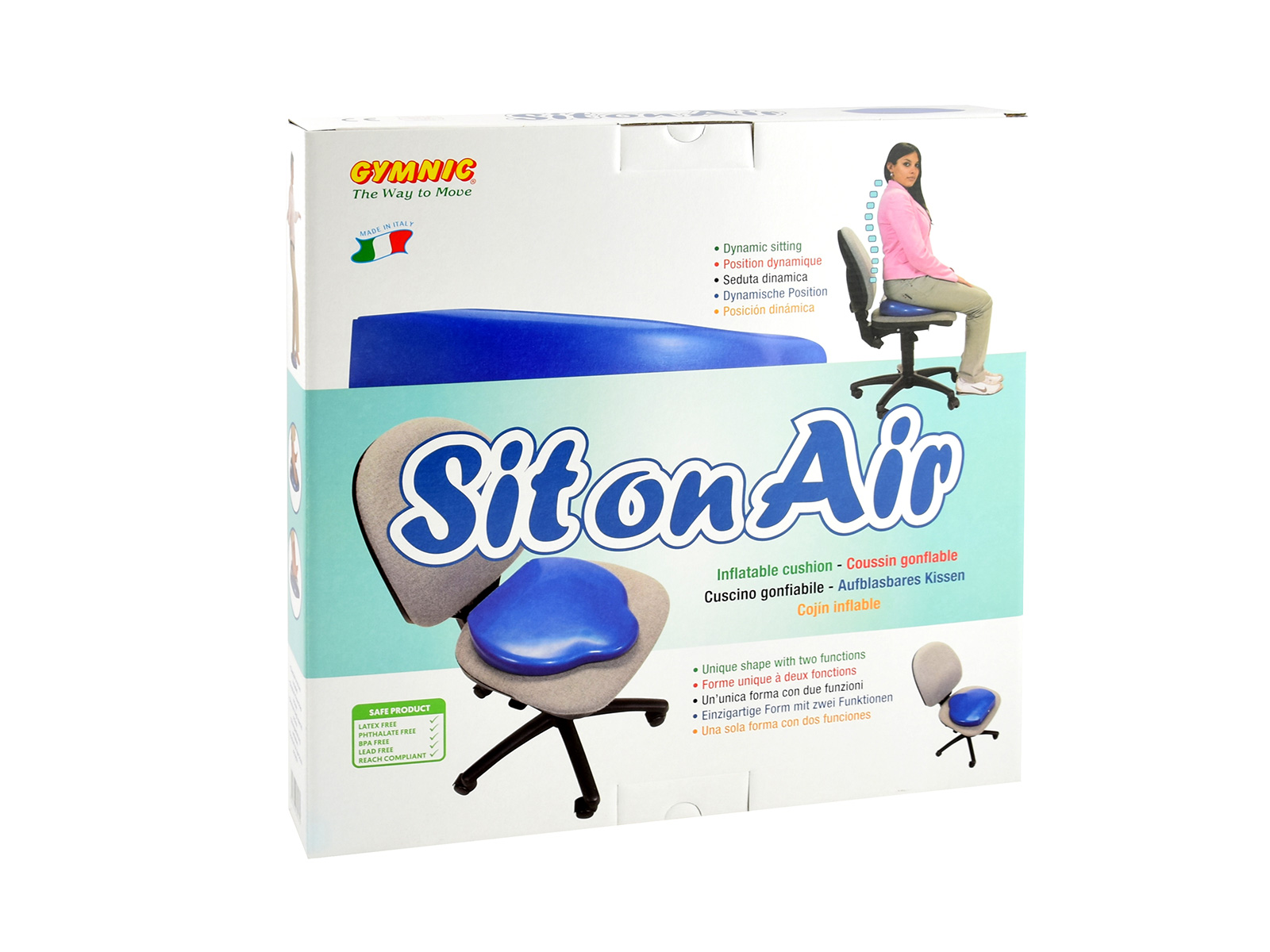 Sit-On-Air-Box Keil-Sitzkissen "Sit on Air"