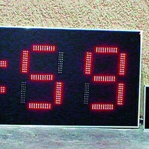 Zeitanzeige mit Temperatur