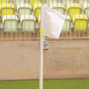 Eckfahnenstange weiß