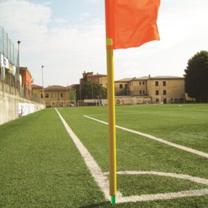 Eckpfosten abklappbar, mit Bodenhülse